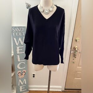 New Catherine malandrino black sweater top size large